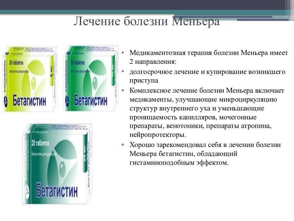 Болезнь меньера лечение. Препараты при болезни Меньера. Лекарства от синдрома Меньера. Таблетки при болезни Меньера.