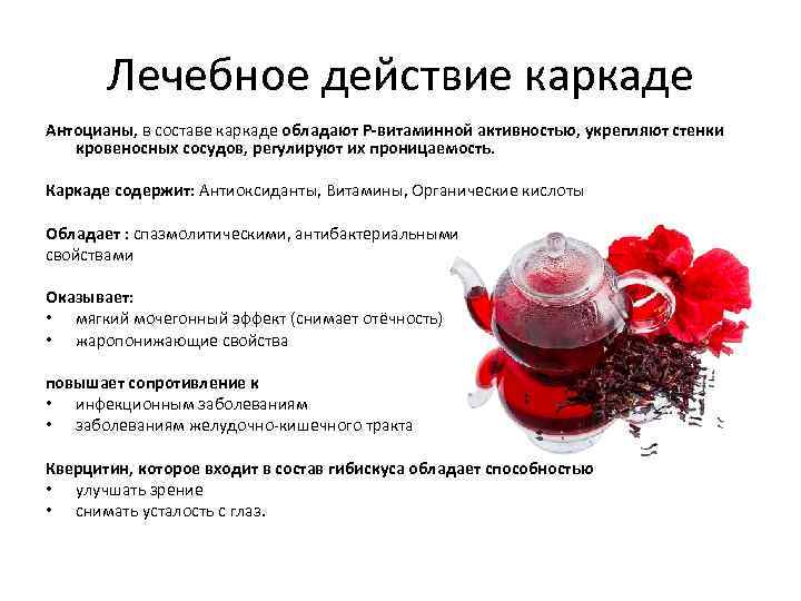 Каркаде — напиток ярко-красного цвета, который характеризуется способностью утолять жажду в жаркий день и согревать в холодное время