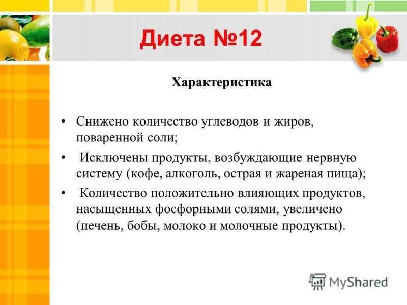 Лечебная диета (стол) №12 по певзнеру таблица продуктов, г. барнаул, алтайский край, медицинский центр валеомед
