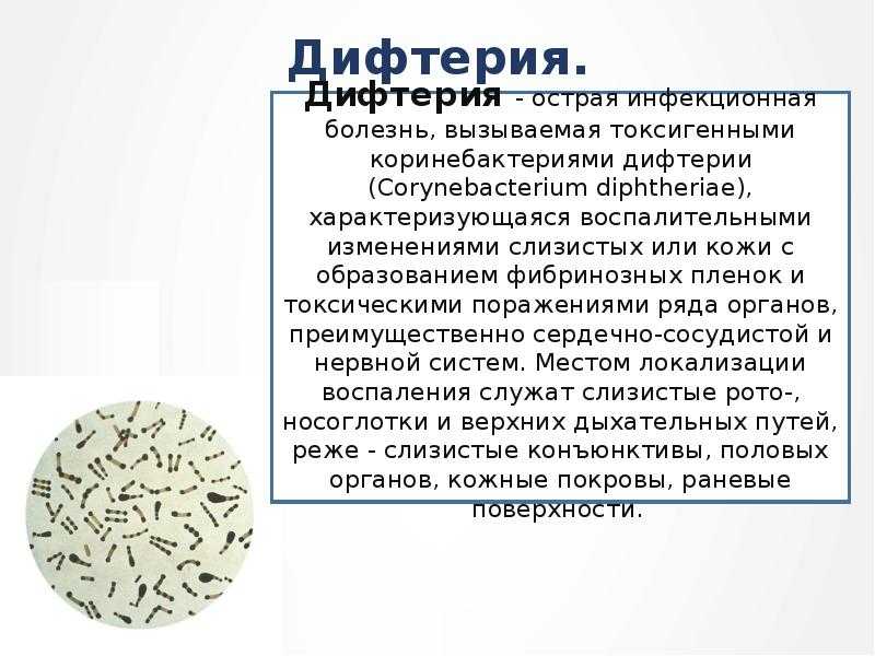 Дифтерия у детей
