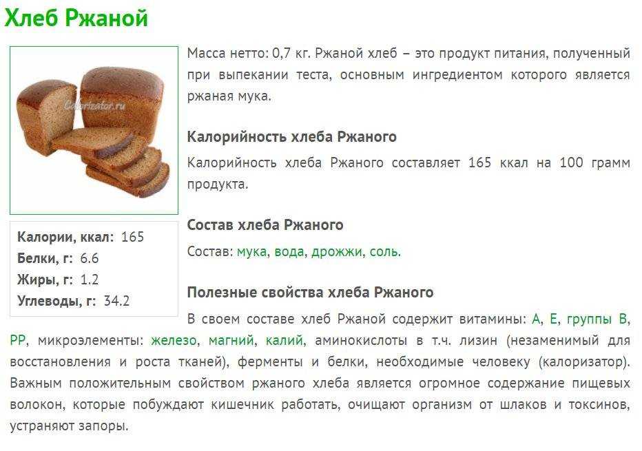 Сколько калорий в хлебе белом и в черном ржаном :: syl.ru
