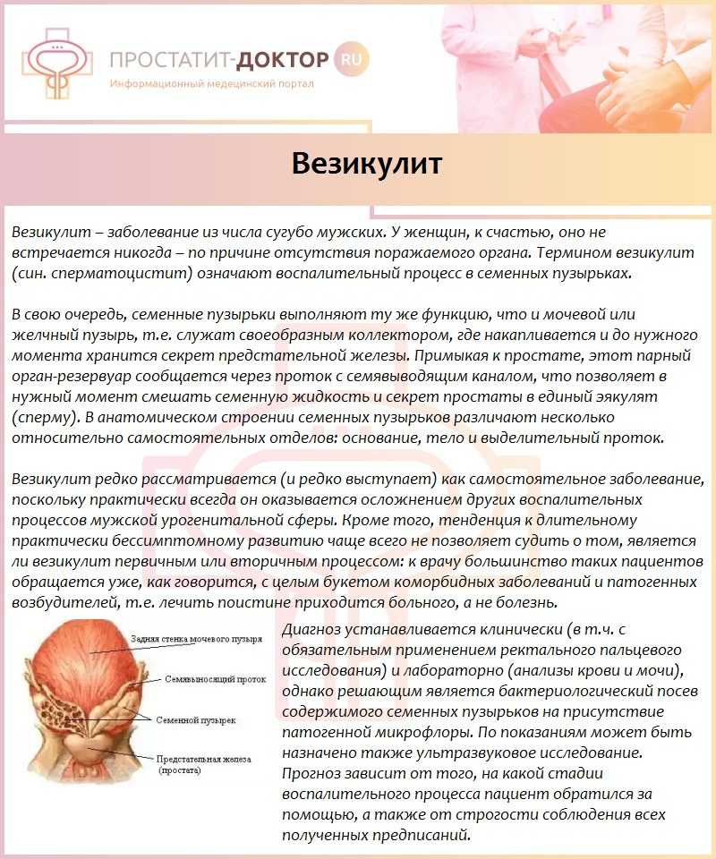Острый и хронический везикулит!