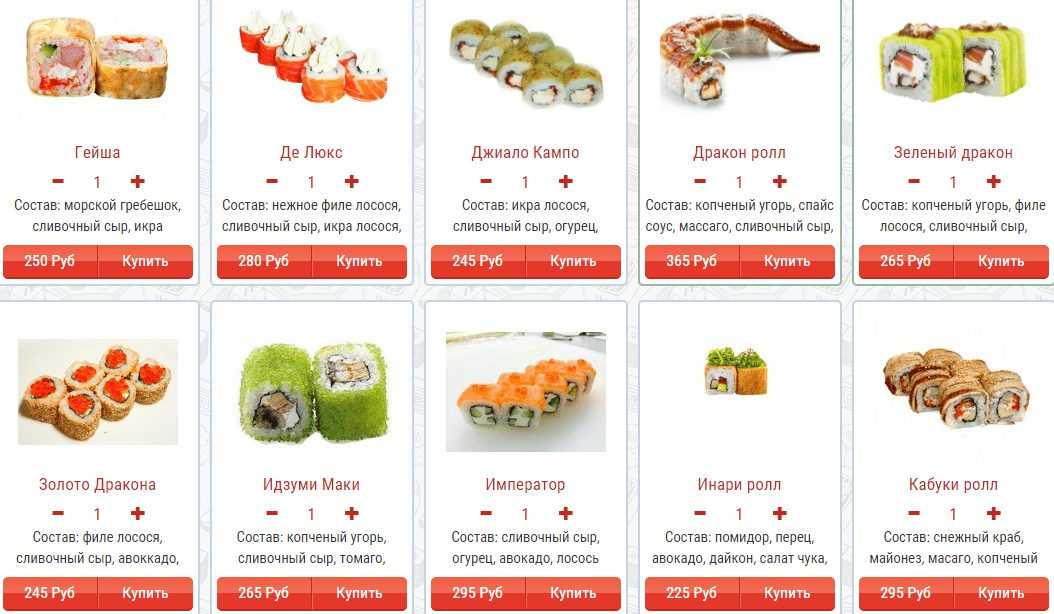 Для поклонников японской кухни: состав ролл калифорния и рецепты приготовления