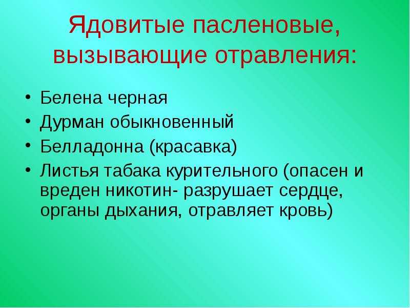 Характеристика семейств покрытосеменных