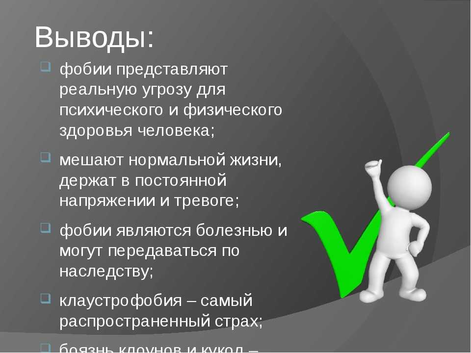Фобии, страх к чему-либо, панические расстройства