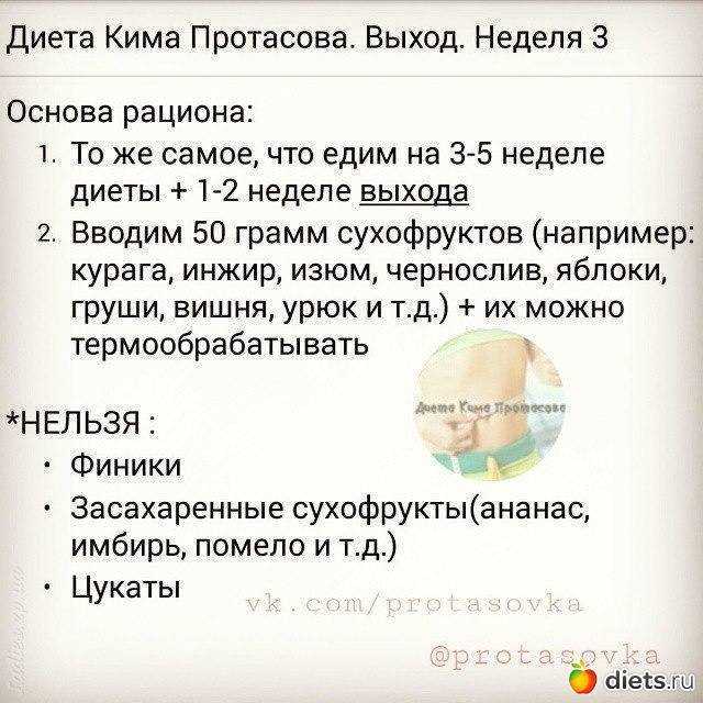 Диета кима протасова - меню на каждый день, описание по неделям с рецептами, отзывы о результатах с фото